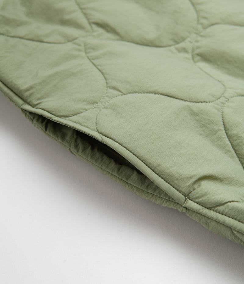Nike Woven Insulated Military Vest in Oil Green and White