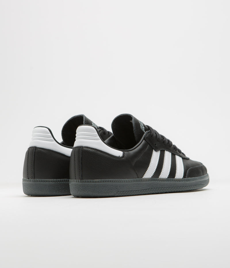 Adidas x Fucking Awesome Samba Shoes in Core Black and FTWR White / Gold Metallic