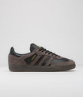 Adidas x Kader Samba ADV Shoes in Core Black and Brown / Gum5