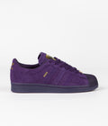 Adidas x Kader Superstar ADV Shoes in Dark Purple and Dark Purple / Gold Metallic