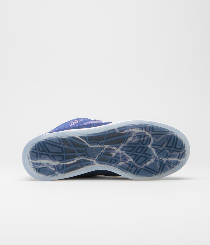 Adidas x Maite Adimatic Mid Shoes in Victory Blue and Magic Lilac / Dark Blue