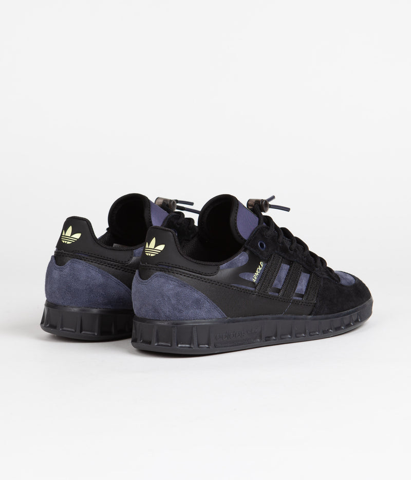 Adidas x Mike Arnold Handball Top Shoes in Core Black and Shadow Navy / Pulse Yellow