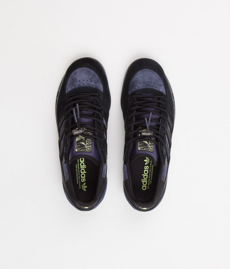 Adidas x Mike Arnold Handball Top Shoes in Core Black and Shadow Navy / Pulse Yellow