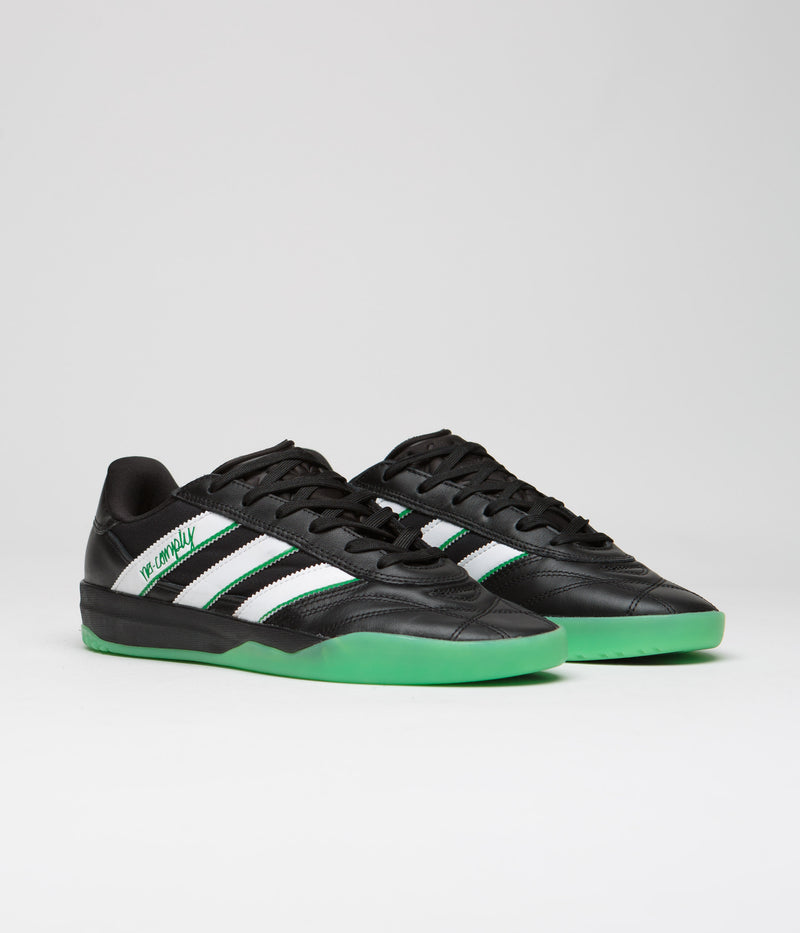 Adidas x No Comply x Austin FC Copa Premiere Shoes in Core Black and FTWR White / Real Green