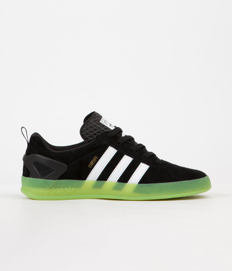 Adidas x Palace Pro 'Chewy' Shoes in Black and White / Green