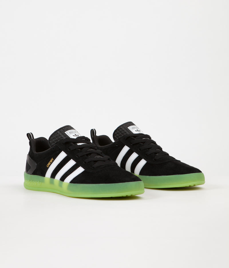 Adidas x Palace Pro 'Chewy' Shoes in Black and White / Green