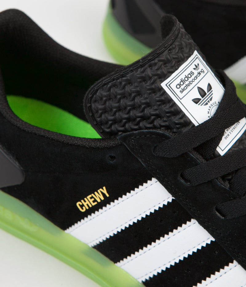 Adidas x Palace Pro 'Chewy' Shoes in Black and White / Green
