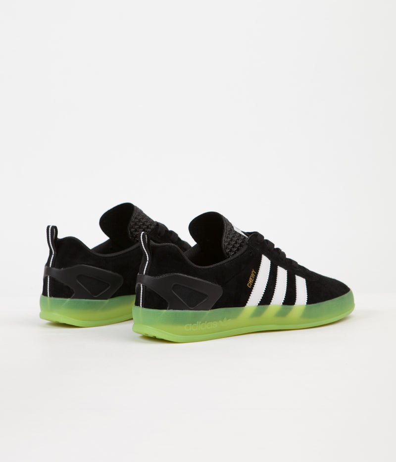 Adidas x Palace Pro 'Chewy' Shoes in Black and White / Green