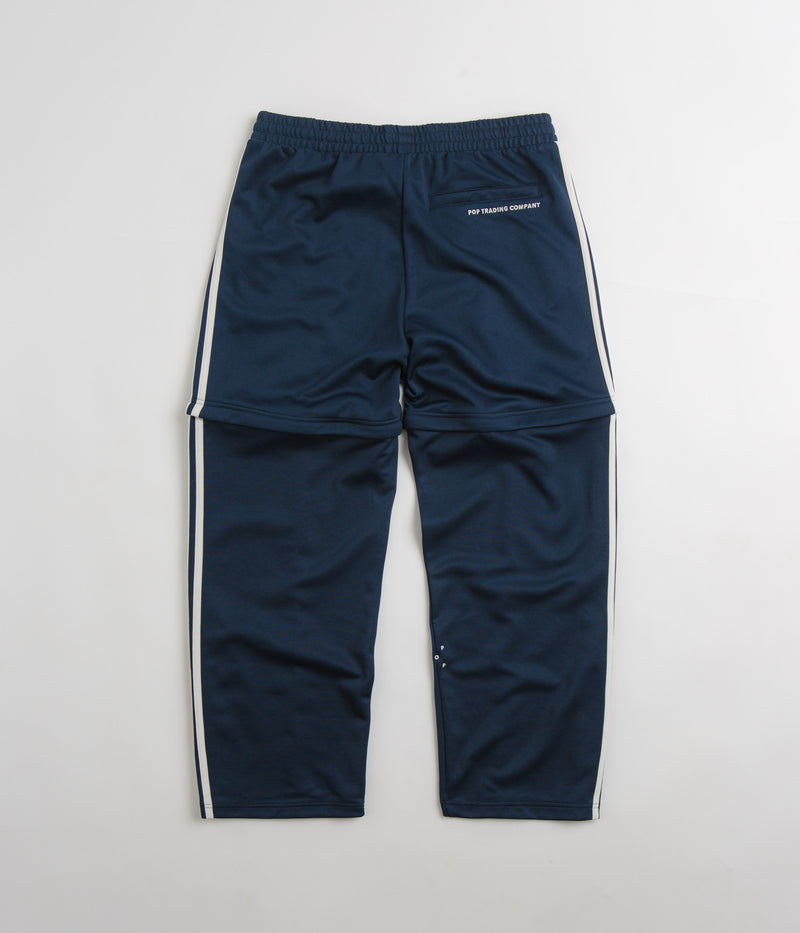 Adidas x Pop Trading Company Beckenbauer Track Pants in Collegiate Navy and Chalk White