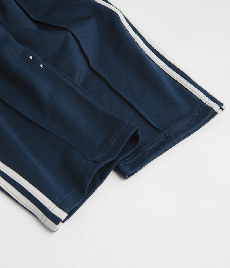 Adidas x Pop Trading Company Beckenbauer Track Pants in Collegiate Navy and Chalk White