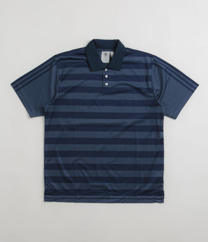 Adidas x Pop Trading Company Polo Shirt in Crew Navy and Collegiate Navy