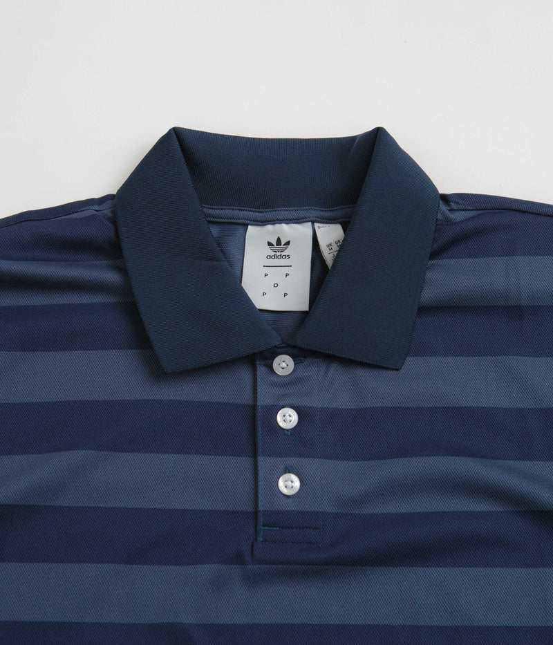 Adidas x Pop Trading Company Polo Shirt in Crew Navy and Collegiate Navy