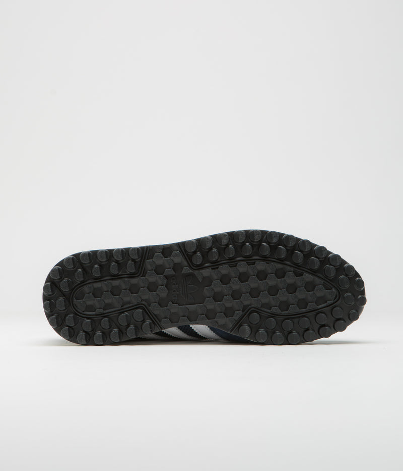 Adidas x Pop Trading Company TRX Shoes in Collegiate Navy and FTWR White / Chalk White
