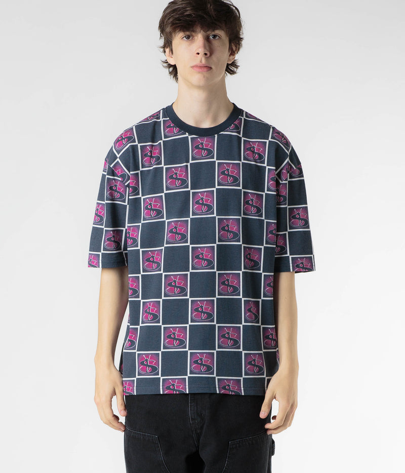 Yardsale Bellagio Pique T-Shirt in Black