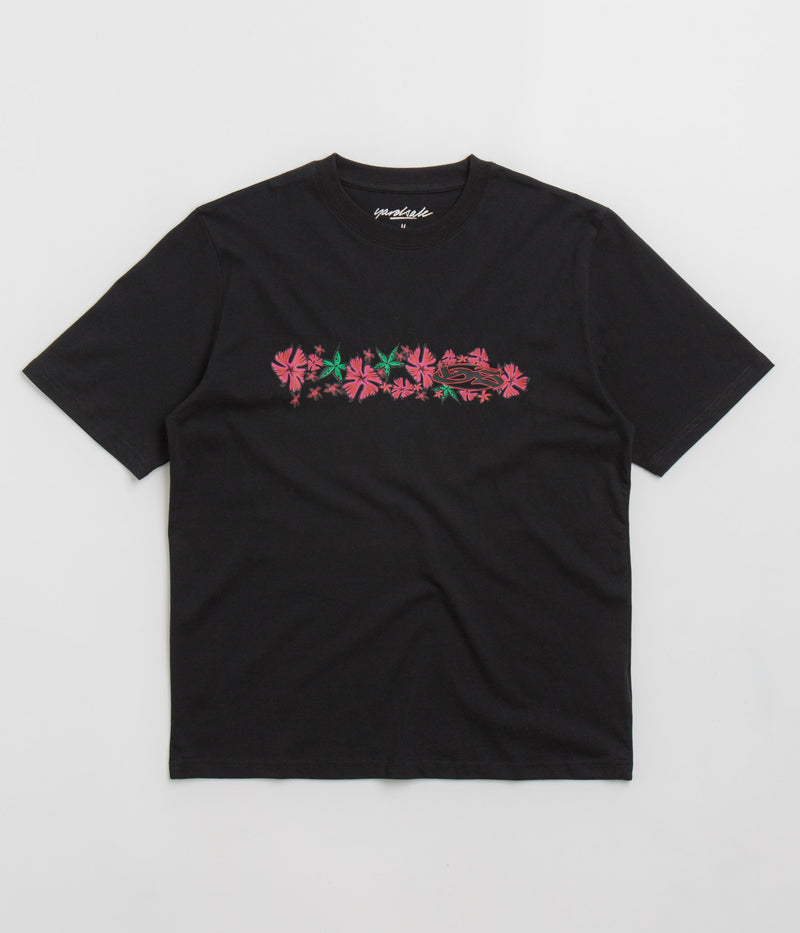 Yardsale Flower T-Shirt in Black