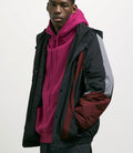 Yardsale Genesis Jacket in Burgundy and Black / Grey