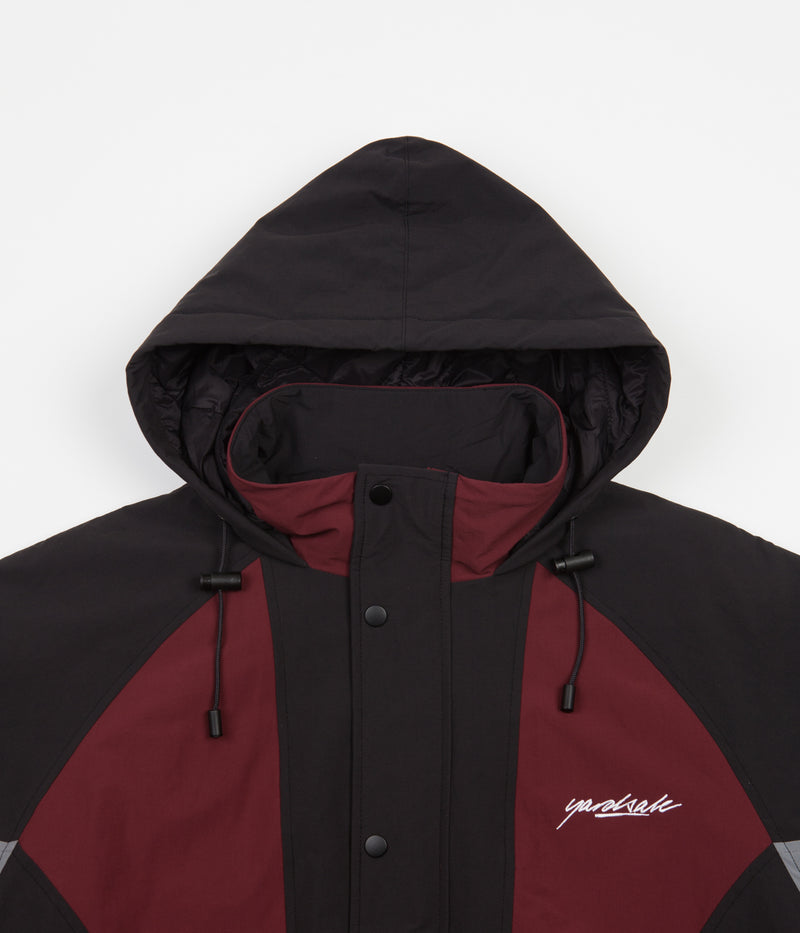Yardsale Genesis Jacket in Burgundy and Black / Grey