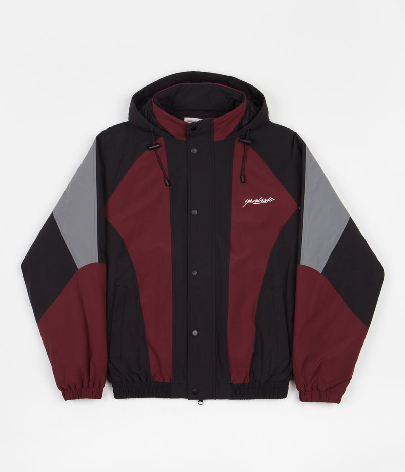 Yardsale Genesis Jacket in Burgundy and Black / Grey