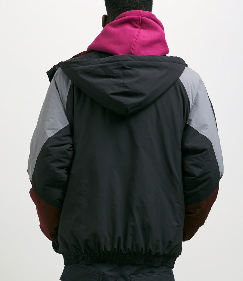 Yardsale Genesis Jacket in Burgundy and Black / Grey