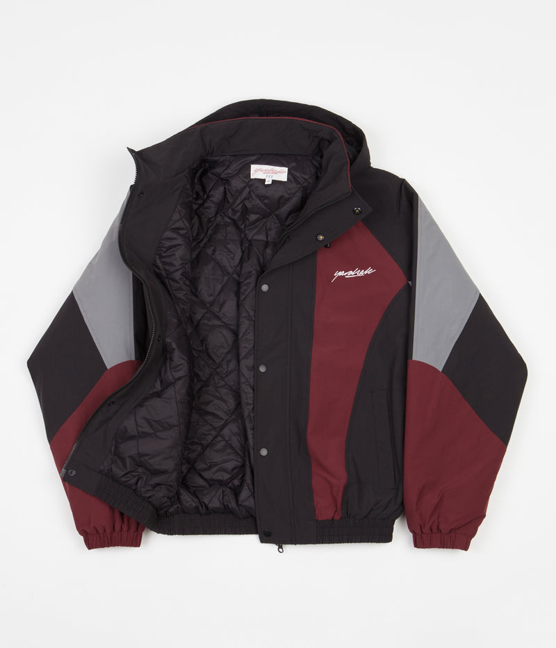 Yardsale Genesis Jacket in Burgundy and Black / Grey