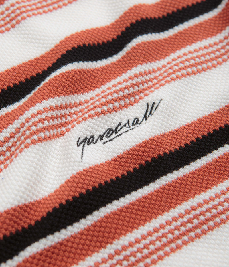 Yardsale Mirage Knit Sweatshirt in Orange and White