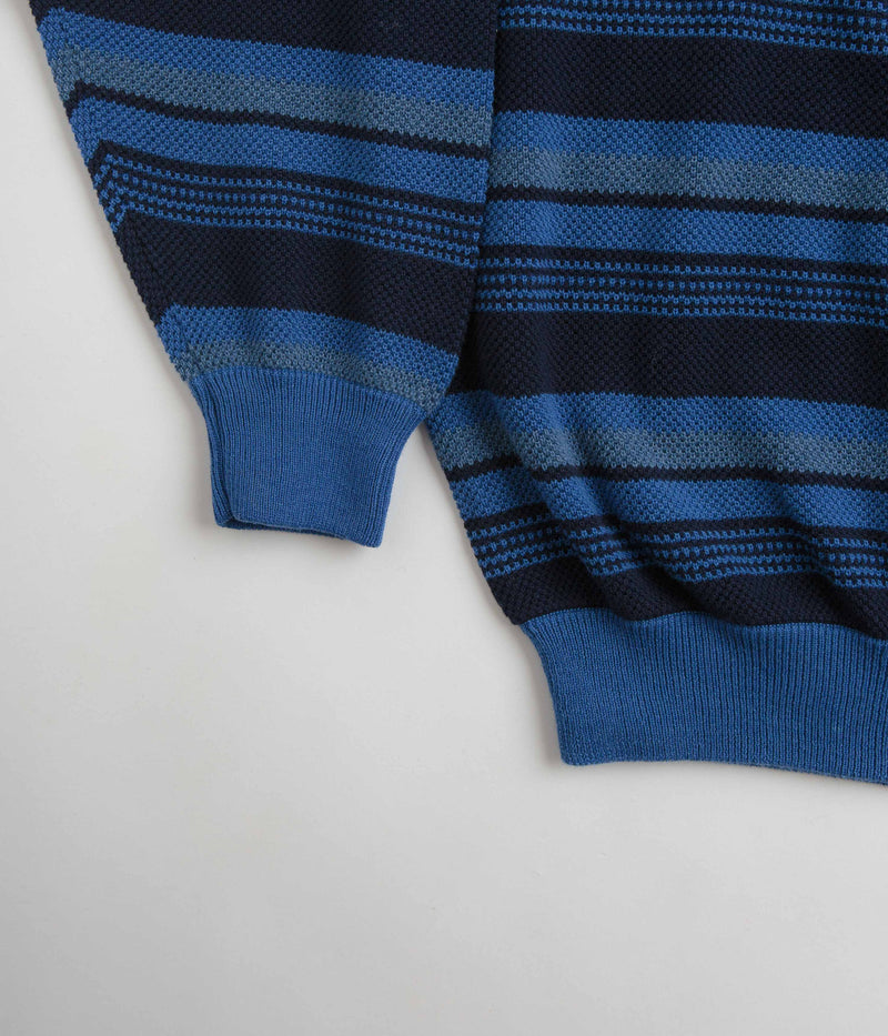 Yardsale Mirage Knit Sweatshirt in Purple and Navy
