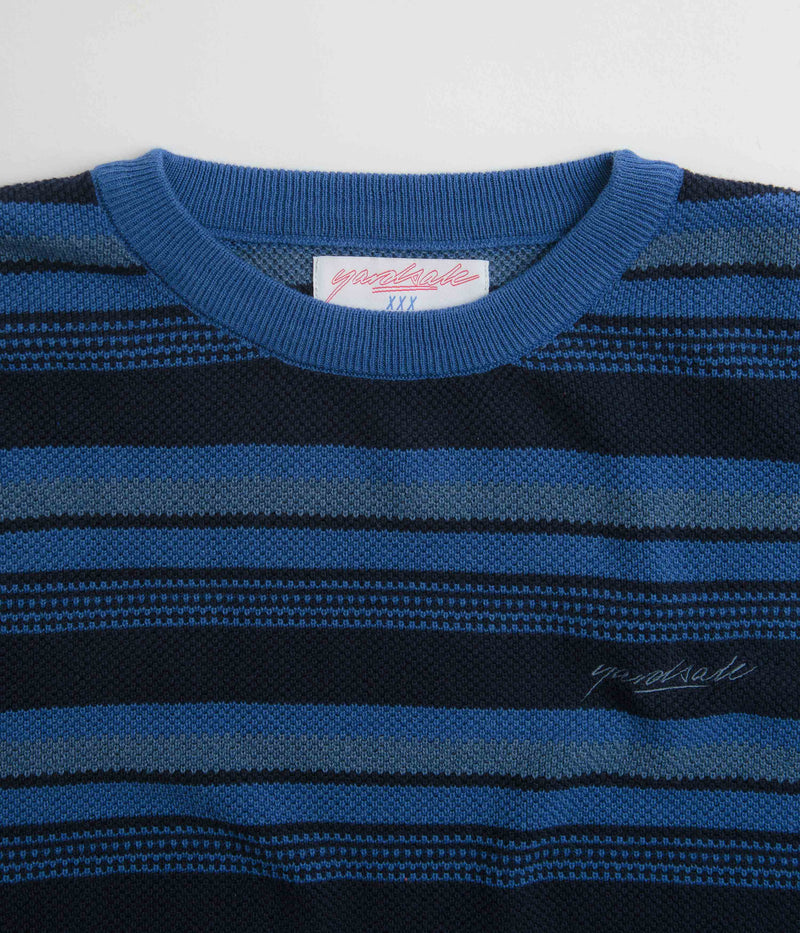 Yardsale Mirage Knit Sweatshirt in Purple and Navy