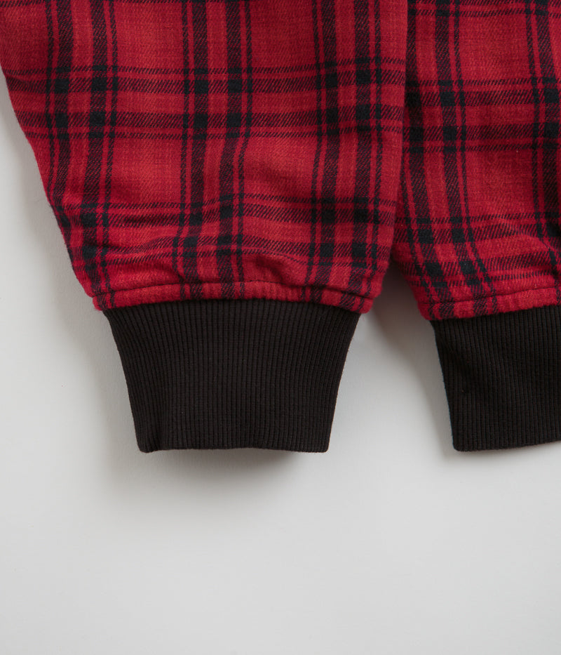 Yardsale Reversible Flannel Hoodie in Black