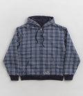 Yardsale Reversible Flannel Hoodie in Blue