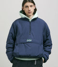 Yardsale Reversible Half-Zip Puffer Jacket in Navy and Black