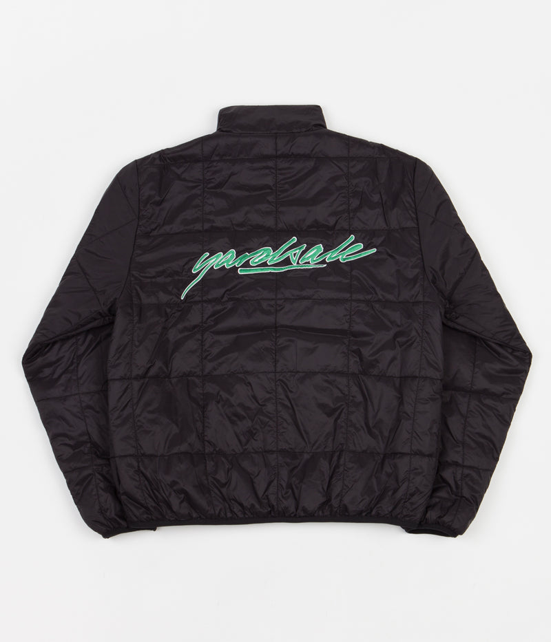 Yardsale Reversible Half-Zip Puffer Jacket in Navy and Black