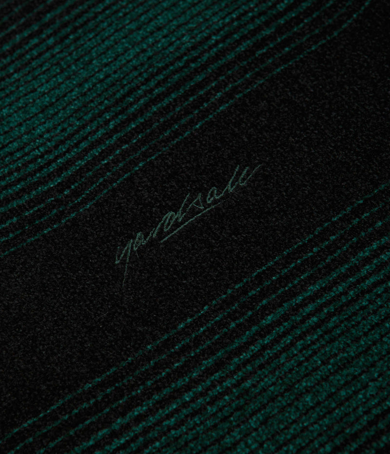 Yardsale Ripple Chenille Crewneck Sweatshirt in Green and Black