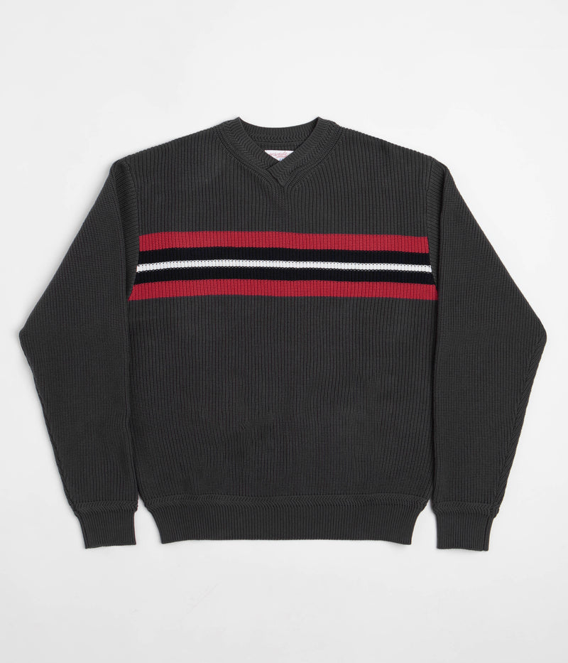 Yardsale Ryder V-Neck Sweatshirt in Grey