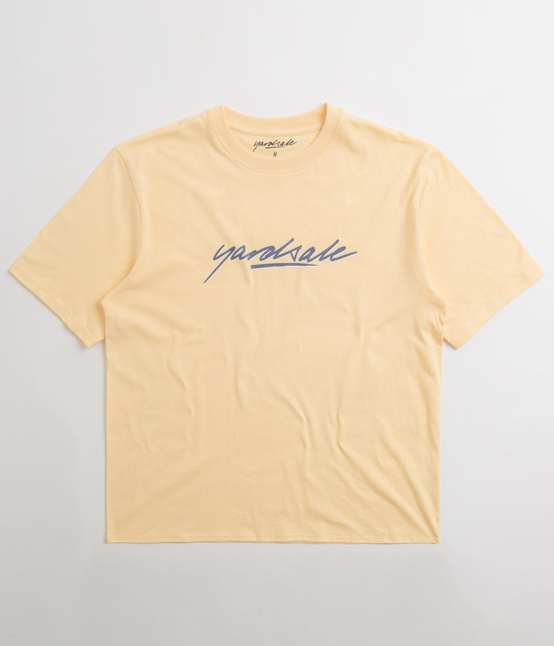 Yardsale Script T-Shirt in Yellow
