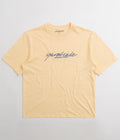 Yardsale Script T-Shirt in Yellow