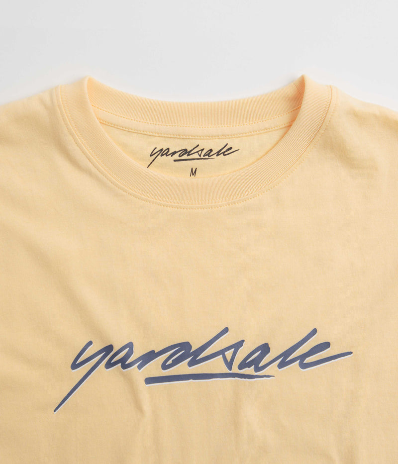 Yardsale Script T-Shirt in Yellow