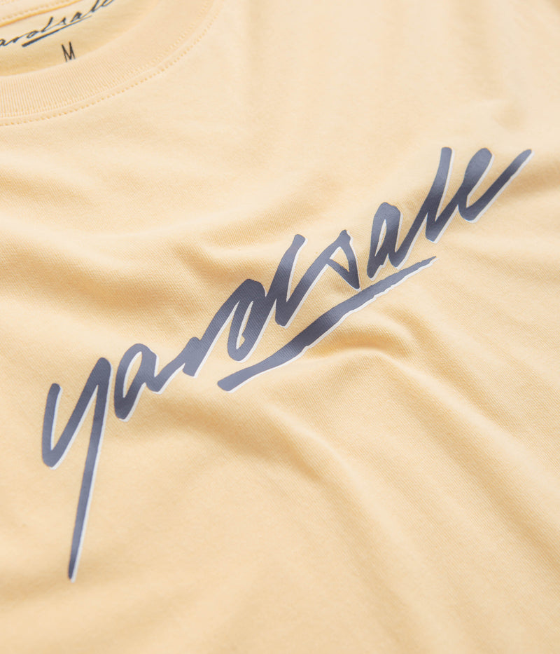 Yardsale Script T-Shirt in Yellow