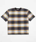 Yardsale Shadow Plaid T-Shirt in Black and Gold