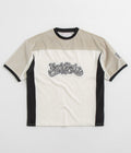 Yardsale Sierra Velour T-Shirt in Cream and Tan
