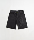Yardsale Snake Denim Shorts in Black