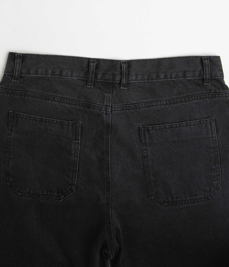 Yardsale Snake Denim Shorts in Black