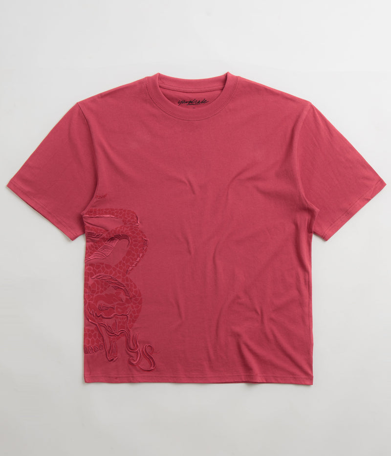 Yardsale Snake EMB T-Shirt in Red