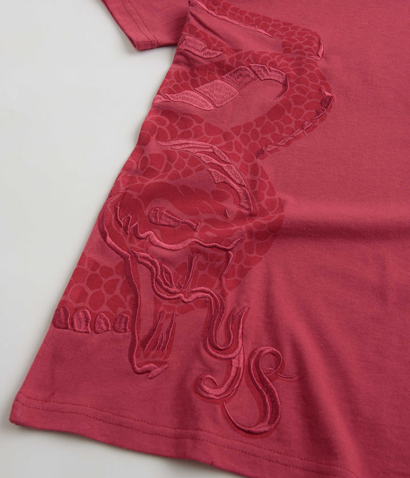 Yardsale Snake EMB T-Shirt in Red
