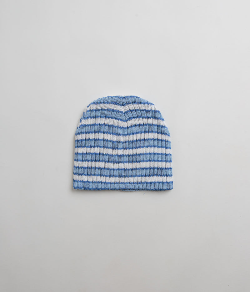 Yardsale Stripe Beanie in Blue and White