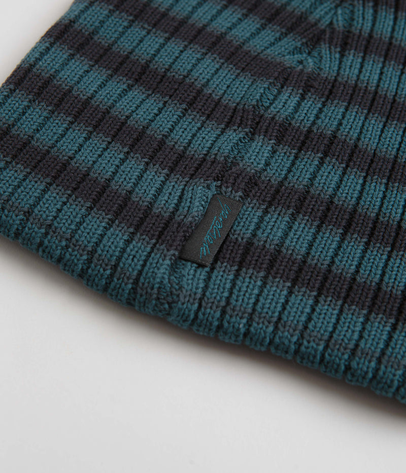 Yardsale Stripe Beanie in Green and Black