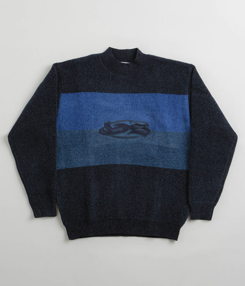 Yardsale Tri Chenille Crewneck Sweatshirt in Navy and Midnight
