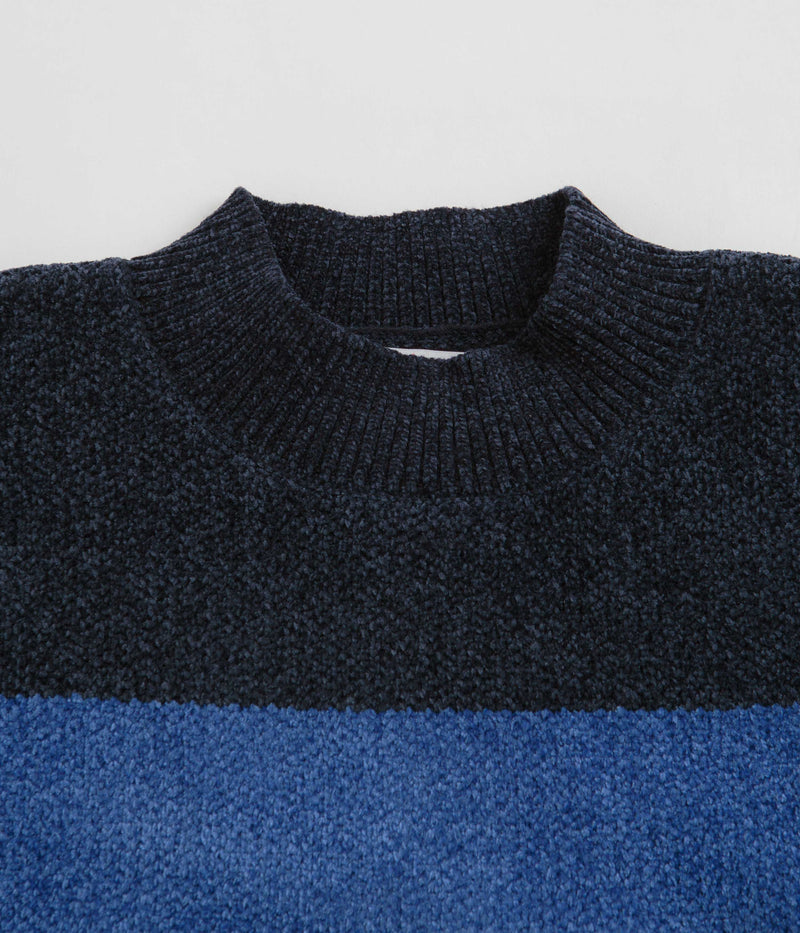 Yardsale Tri Chenille Crewneck Sweatshirt in Navy and Midnight