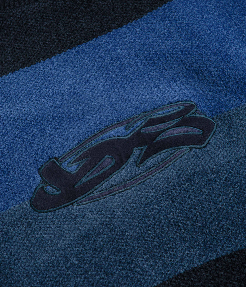 Yardsale Tri Chenille Crewneck Sweatshirt in Navy and Midnight