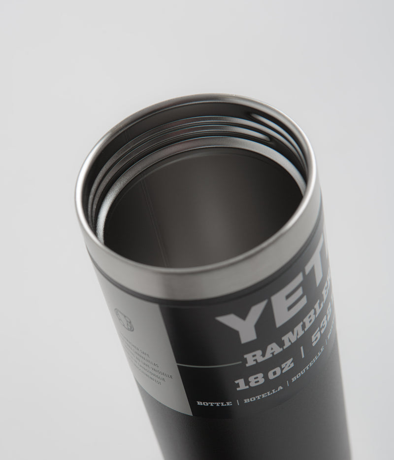 Yeti Chug Cap Rambler Bottle 18oz in Black