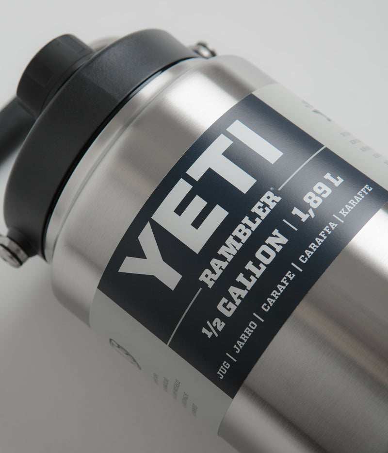 Yeti Rambler Jug 1/2 Gallon in Stainless Steel